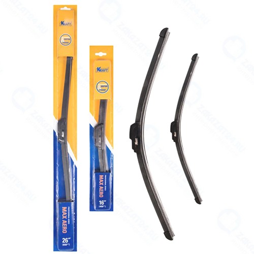 Комплект щеток стеклоочистителя Kraft 650/400 мм, 1 адаптер (KT 830859)