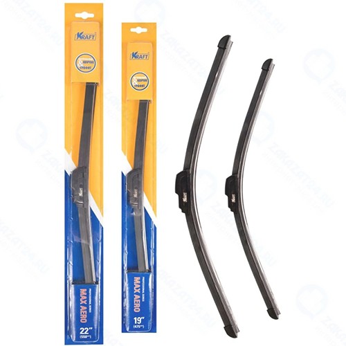 Комплект щеток стеклоочистителя Kraft 550/475 мм, 1 адаптер (KT 830865)