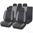Чехлы для автомобильных сидений Kraft Modern, полиэстер, черные/серые (KT 835614)