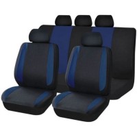 Чехлы для автомобильных сидений Kraft Modern, полиэстер, черные/синие (KT 835615)