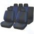 Чехлы для автомобильных сидений Kraft Modern, полиэстер, черные/синие (KT 835615)