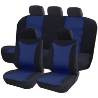 Чехлы для автомобильных сидений Kraft Prestige, полиэстер/жаккард, черные/синие (KT 835618)