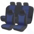 Чехлы для автомобильных сидений Kraft Prestige, полиэстер/жаккард, черные/синие (KT 835618)