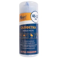 Салфетка автомобильная Kraft Ultra Chamois, 40x32 см (KT 860600)