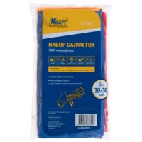 Набор салфеток Kraft из микрофибры, 30x30 см, 8 шт (KT 860610)