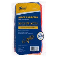 Набор салфеток Kraft из микрофибры, 30x30 см, 10 шт (KT 860611)