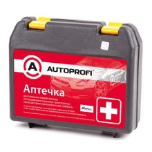 Автомобильная аптечка AutoProfi в пластиковом среднем футляре (MED-300)