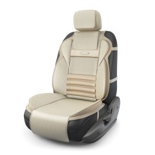 Накидки на сиденье AutoProfi Multi Comfort, экокожа, 3 предмета Beige (MLT-320G BE)