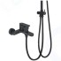 Душевая система AGGER смеситель с изливом, черная (A0293544)