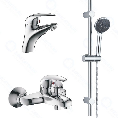 Комплект смесителей для ванной AGGER Proud 3 в 1, хром (A0831100)