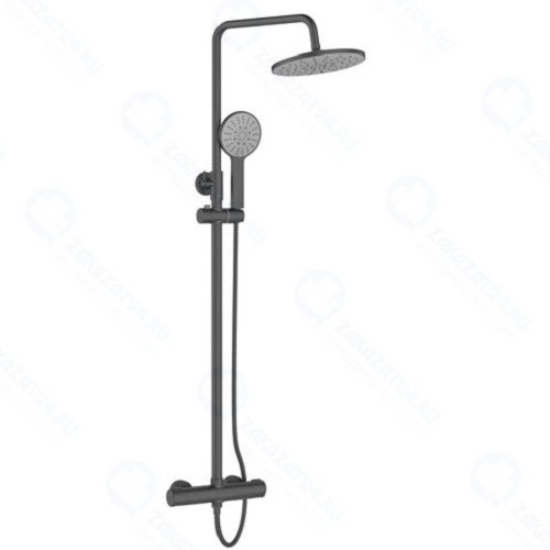 Душевая система AGGER Thermo, с термостатом, черная матовая (A2451244)
