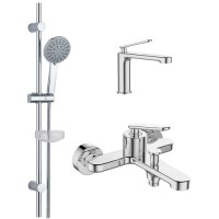 Комплект смесителей для ванной AGGER Beauty 3 в 1, хром (A2631100)