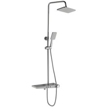 Душевая система HAIBA с верхней и ручной лейкой, белая/хром (HB2419)