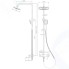 Душевая система HAIBA с верхней и ручной лейкой, белая/хром (HB24805-8)
