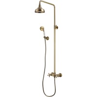 Смеситель для душа Lemark Vintage, с лейкой, бронза (LM2860B)