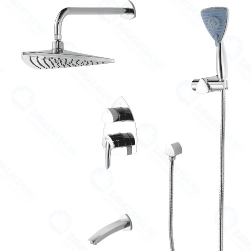 Смеситель для ванны и душа Lemark Mars, хром (LM3522C)