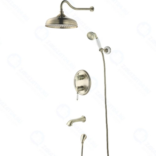 Смеситель для ванны и душа Lemark Villa, бронза (LM4822B)