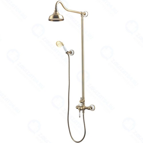 Смеситель для душа Lemark Villa, с лейкой, бронза (LM4860B)