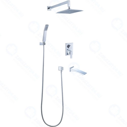 Смеситель для ванны и душа Lemark Contest, хром/PVD (LM5822CW)