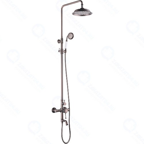 Смеситель для ванны и душа Lemark Peretto, PVD (LM6362RB)