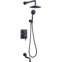 Смеситель для ванны и душа Lemark Jasmine, черная бронза (LM6622ORB)