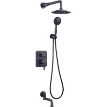 Смеситель для ванны и душа Lemark Jasmine, черная бронза (LM6622ORB) Смеситель для ванны и душа Lemark Jasmine, черная бронза (LM6622ORB)