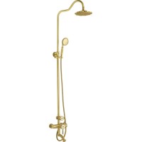 Смеситель для ванны и душа Lemark Jasmine, бронза (LM6662B)