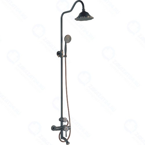 Смеситель для ванны и душа Lemark Jasmine, черная бронза (LM6662ORB)