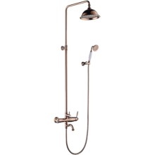 Смеситель для ванны и душа Lemark Spark, розовое золото (LM6762RG)