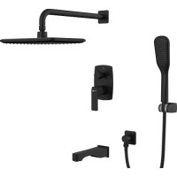 Смеситель для ванны и душа Lemark Ursus, PVD (LM7222BL)