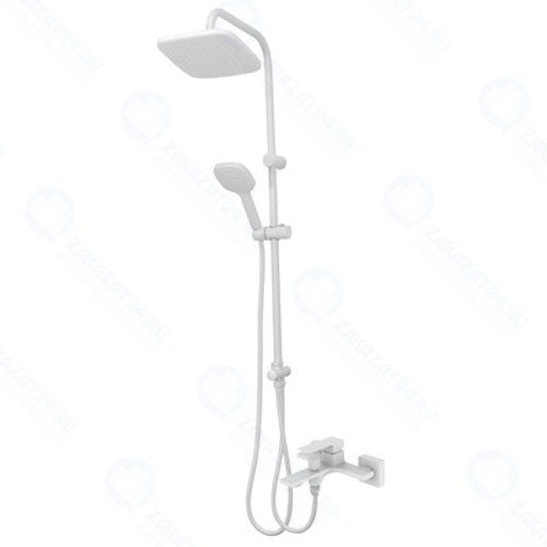 Душевая система ORANGE смеситель с изливом, белая (M04-944w)