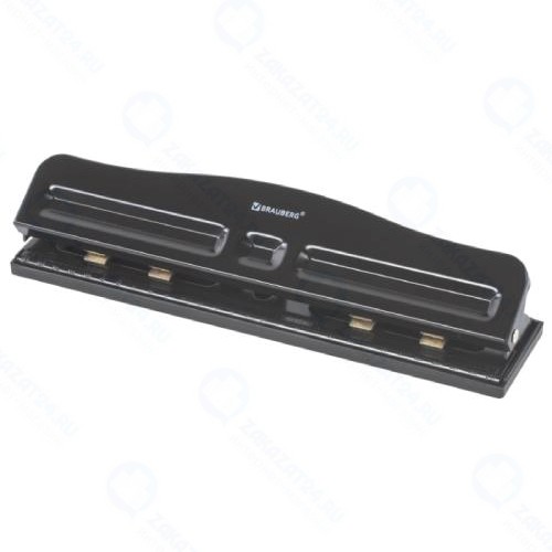 Дырокол Brauberg HL-4, до 10 листов, на 2-4 отверстия, черный (226871)