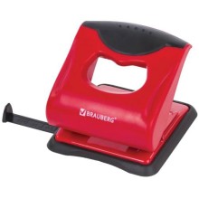 Дырокол Brauberg Jet Pro, до 30 листов, красный/черный (228601)