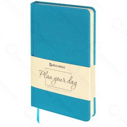 Ежедневник Brauberg Imperial, А5, 160 листов, бирюзовый (111857)
