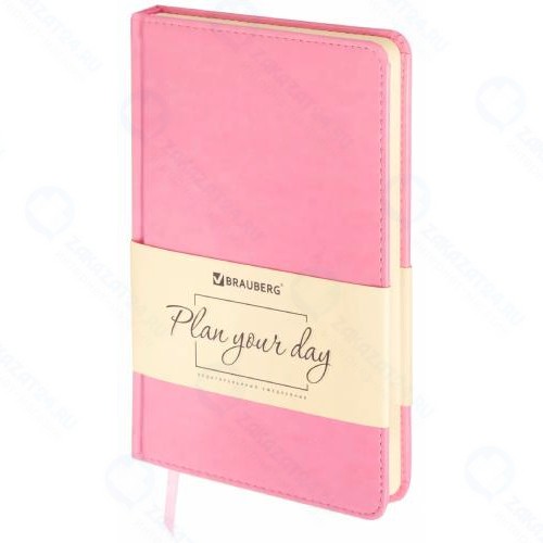 Ежедневник Brauberg Imperial, А5, 160 листов, розовый (111859)