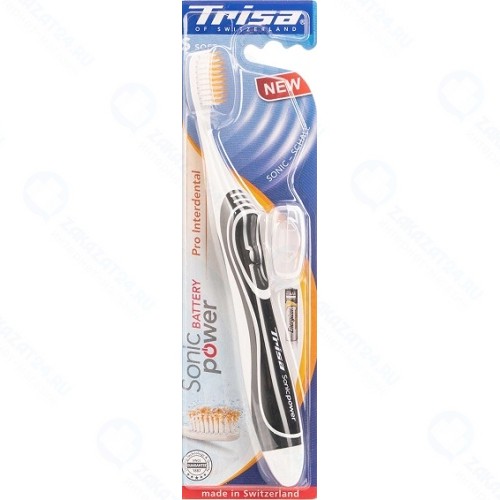 Электрическая зубная щетка TRISA Sonicpower Battery Black (661945-B)
