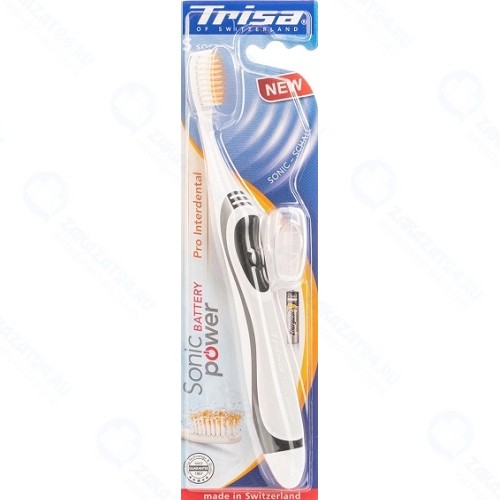 Электрическая зубная щетка TRISA Sonicpower Battery Grey (661945-Gr)