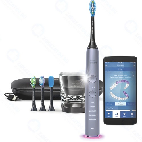 Электрическая зубная щетка Philips Sonicare Diamond Clean Smart HX9924/47 с мобильным приложением