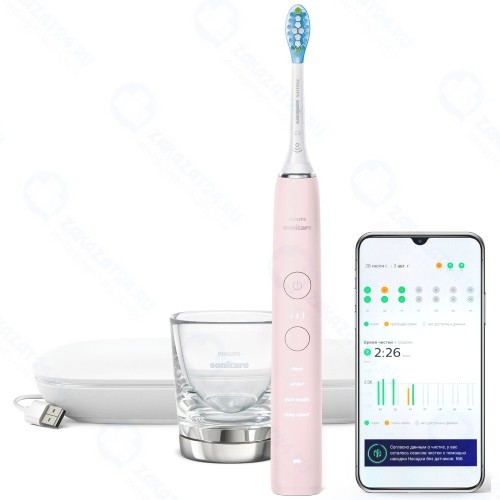 Электрическая зубная щетка Philips Sonicare DiamondClean 9000 HX9911/29 с приложением