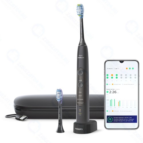 Электрическая зубная щетка Philips Sonicare ExpertClean 7500 HX9631/16 с приложением