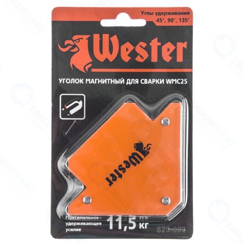 Уголок магнитный для сварки Wester WMC25, 3 угла, 11,5 кг (829-002)