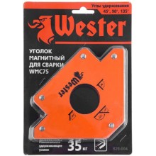 Уголок магнитный для сварки Wester WMC75, 3 угла, 35 кг (829-004)