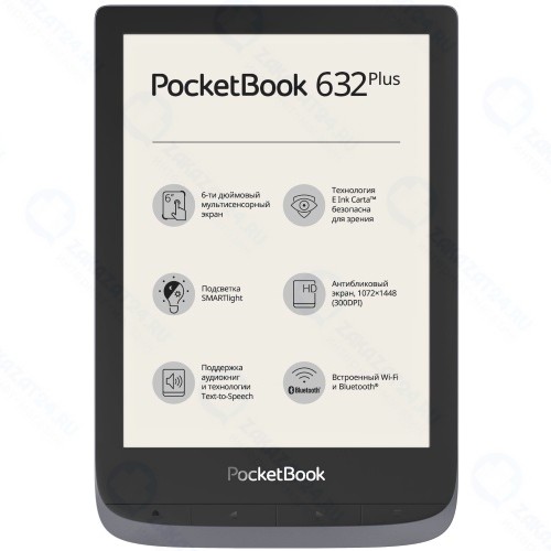 Электронная книга PocketBook 632 Plus Grey