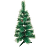 Новогодняя ель ЗОЛОТАЯ-СКАЗКА Velvet Pinewood, с инеем и шишками, 90 см (591701)