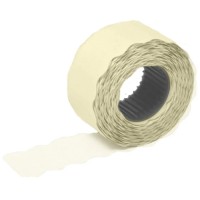 Этикет-лента Staff Everyday, 26x12 мм, волна, 100 рулонов x 800 шт, белая (128452)