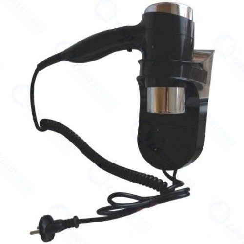 Фен настенный BEMETA Hotel с держателем, черный (945233058)