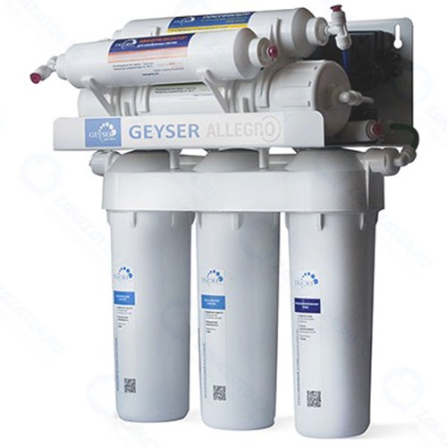 Фильтр для очистки воды Гейзер Аллегро ПМ бак 12 л, с помпой и минерализатором (20039)