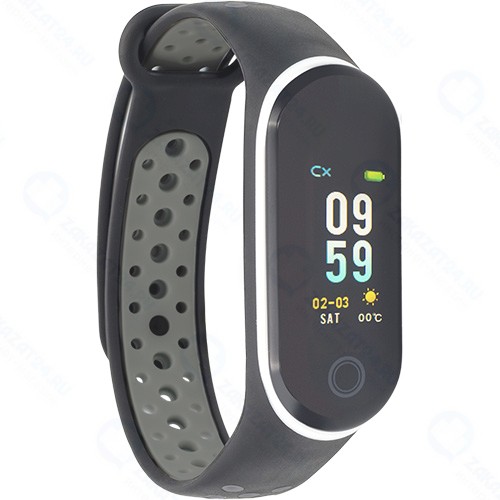 Смарт-браслет Qumann QSB 10 Black/Grey (Q-10282)