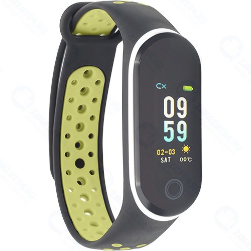 Смарт-браслет Qumann QSB 10 Black/Green (Q-10285)