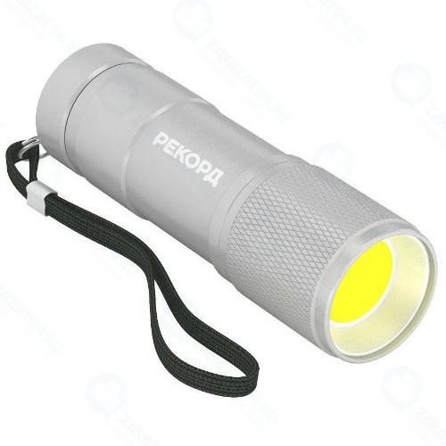 Фонарь Рекорд MS-300, серебристый (23542)